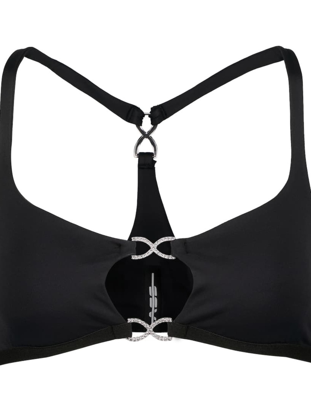 ADAM SELMAN Sport Embellished cutout bralette